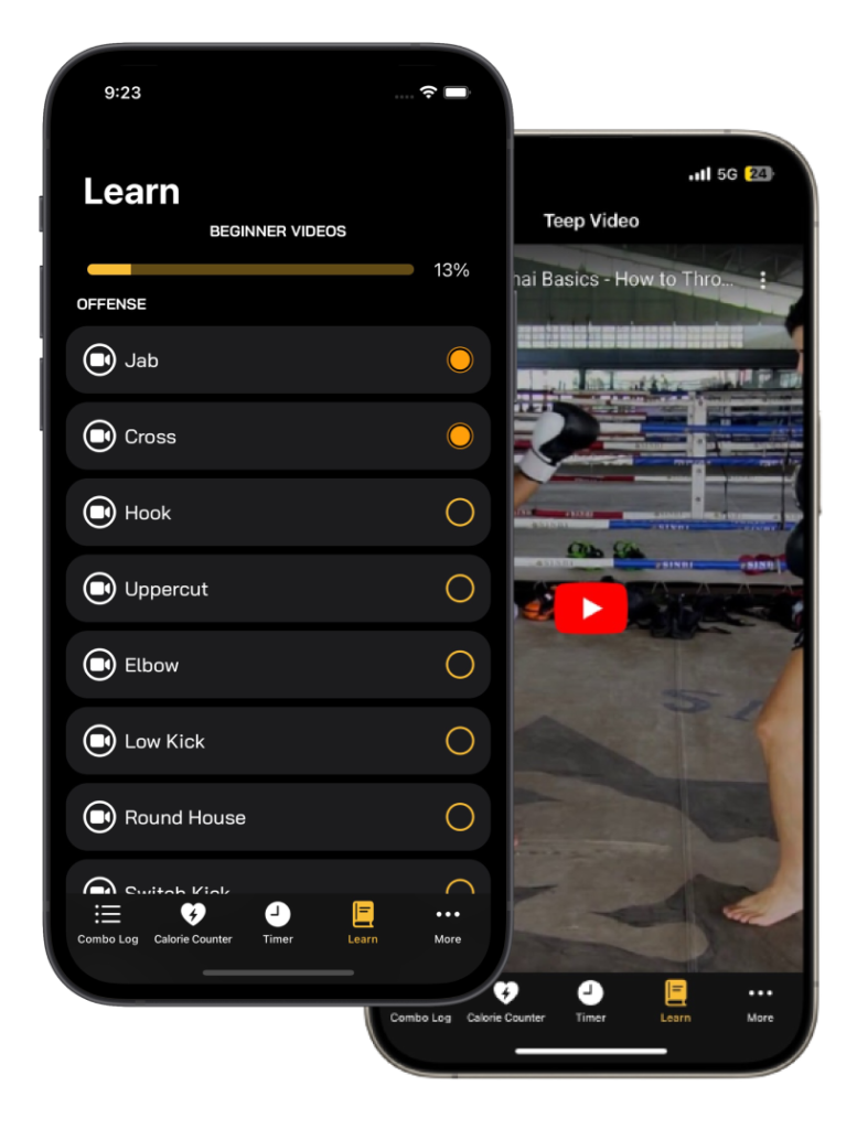 Muay Thai Learning & Training app